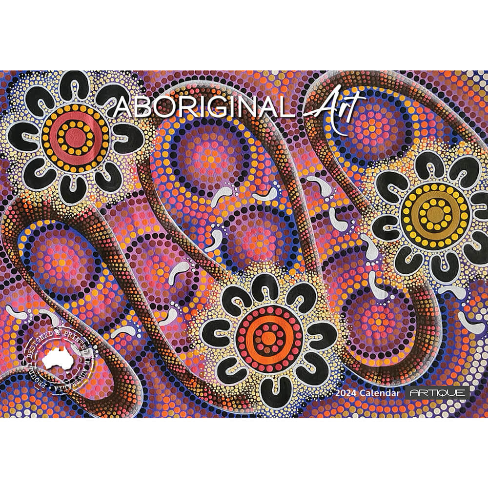 Aboriginal Art 2024 Calendar Australian Made Souvenir