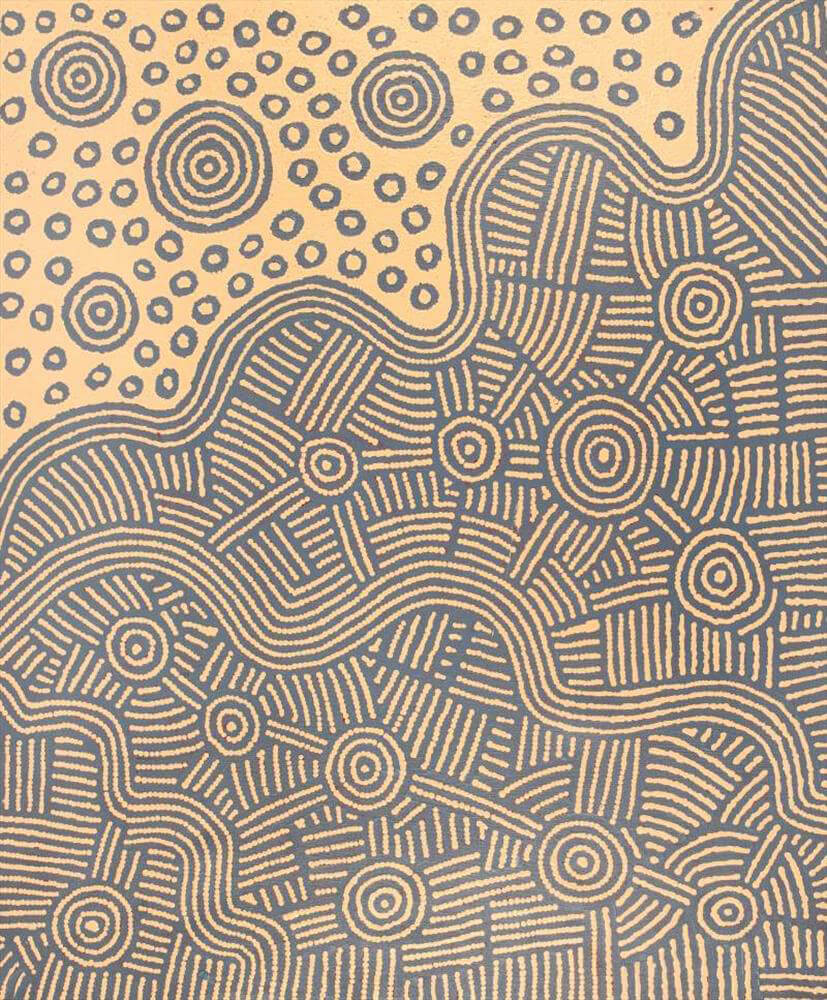 Aboriginal Art for Sale Sydney by Omay Nampijinpa Gallagher from Warlukurlangu