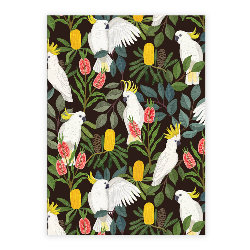 Australian Made Stationery A5 Cockatoo Notebook by Earth Greetings for Australiana Gifts