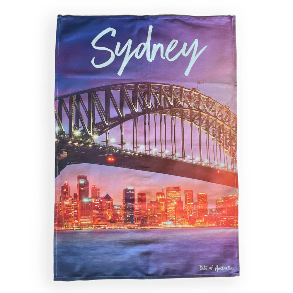 Australian Made Sydney Souvenir Tea Towel Harbour Bridge