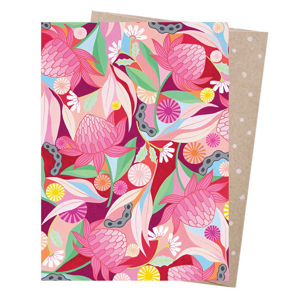 Greeting Cards with Waratah Illustration by Claire Ishino