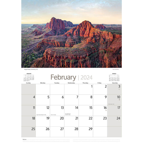 2024 Majestic Australia Calendar for Aussie Gifts to Send Overseas