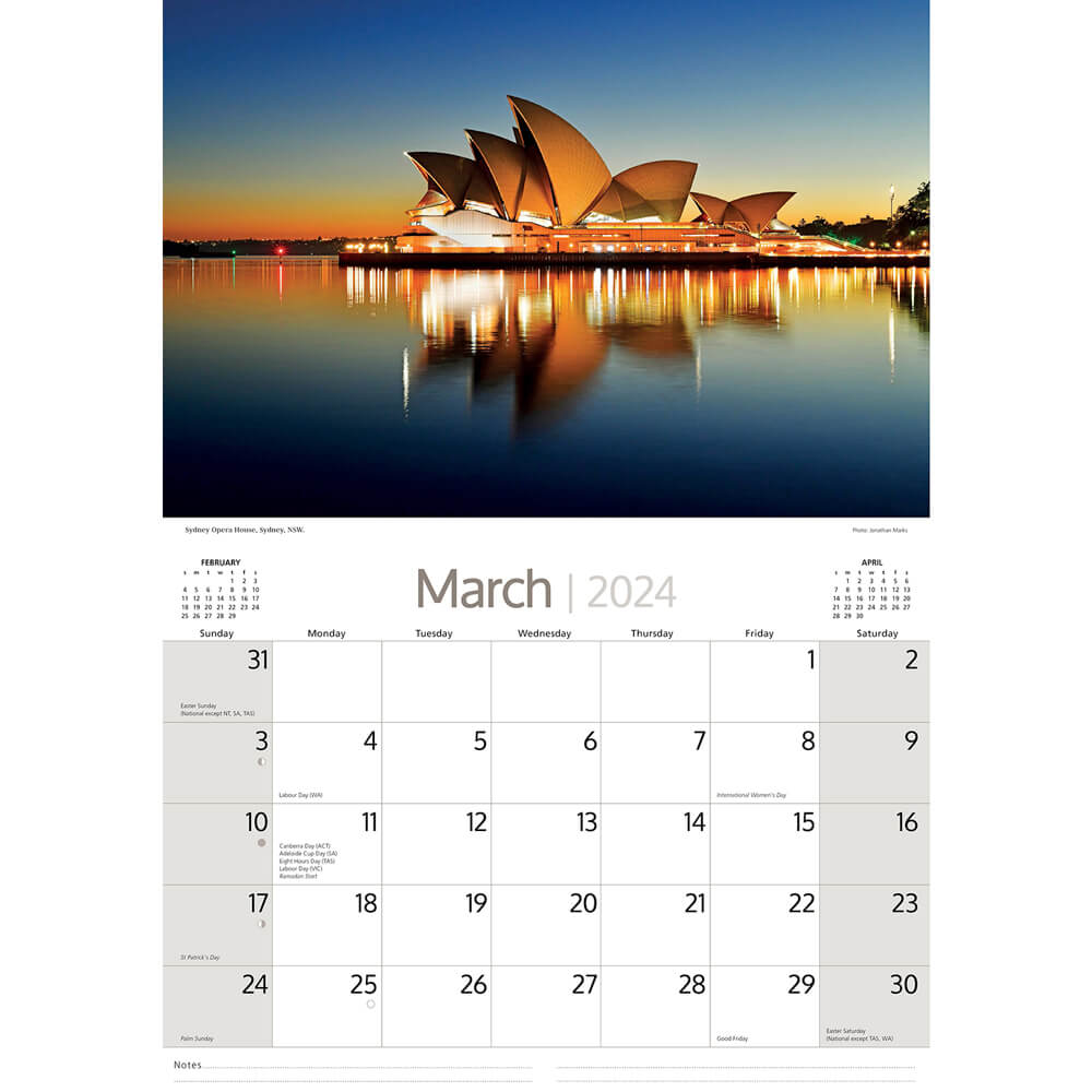Souvenirs of Australia 2024 Australian Icons Calendar