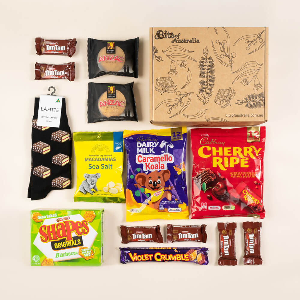 Down Under Food Gift Box Aussie Care Package BitsofAustralia