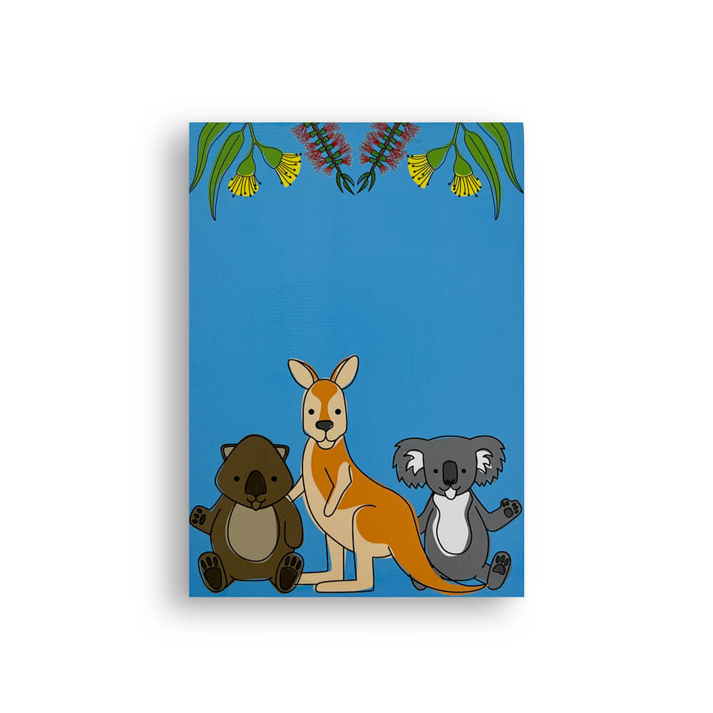 Aussie Animals Souvenir Notepad Australian Made for Kids