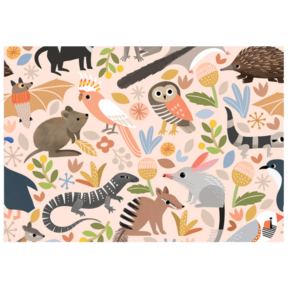 Aussie Animals Wrapping Paper Australian Made by Earth Greetings
