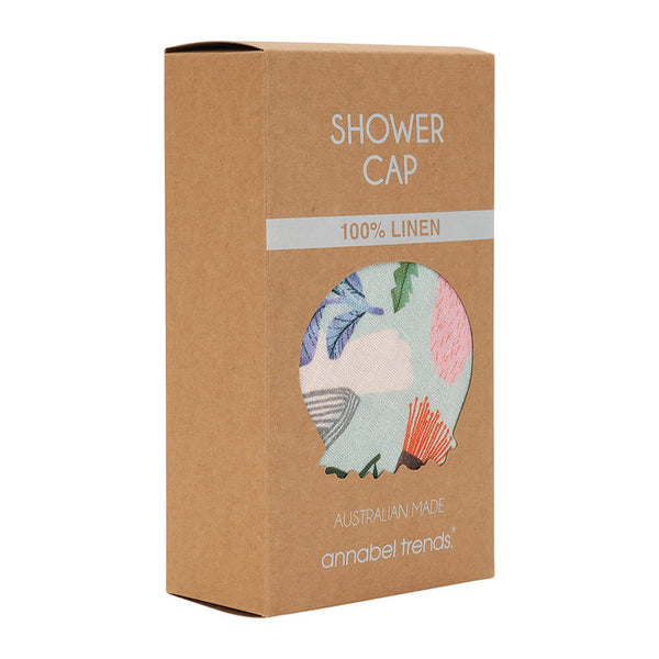 Australian Made Novelty Shower Cap Aussie Bush Blooms Design Bits of