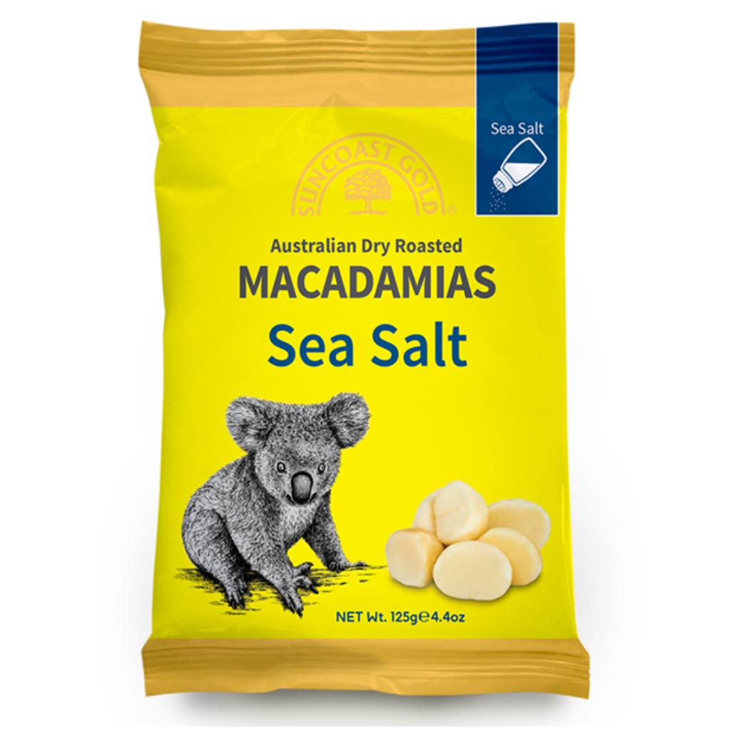 Sea Salt Macadamias 125g