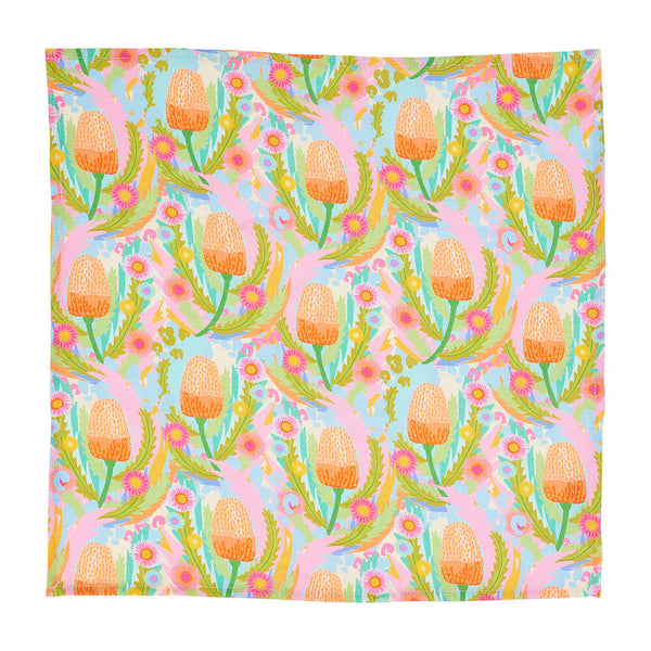 Australian Made Linen Napkins Banksia Design by Annabel Trends Bits