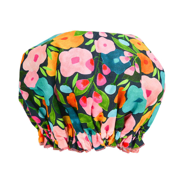 Australian Made Novelty Shower Cap Spring Blooms Bits of Australia