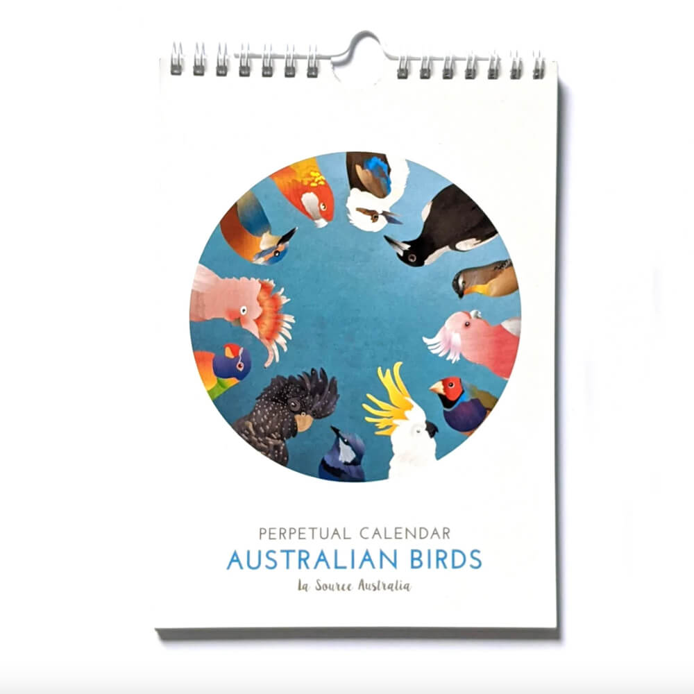 Australian Souvenir Bird Calendar Perpetual by La Source