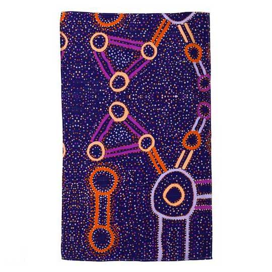 Australian souvenir Aboriginal Art tea towel - Watson Robertson