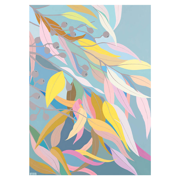 Australian Made Wrapping Paper Eucalyptus Leaves by Claire Ishino Bits of Australia
