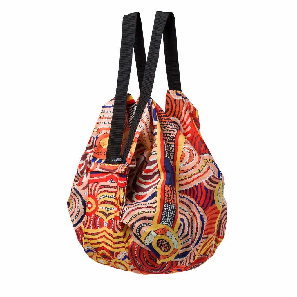 Foldable Shopping Bags Australia by Alperstein Designs Australian Made Aboriginal Gifts