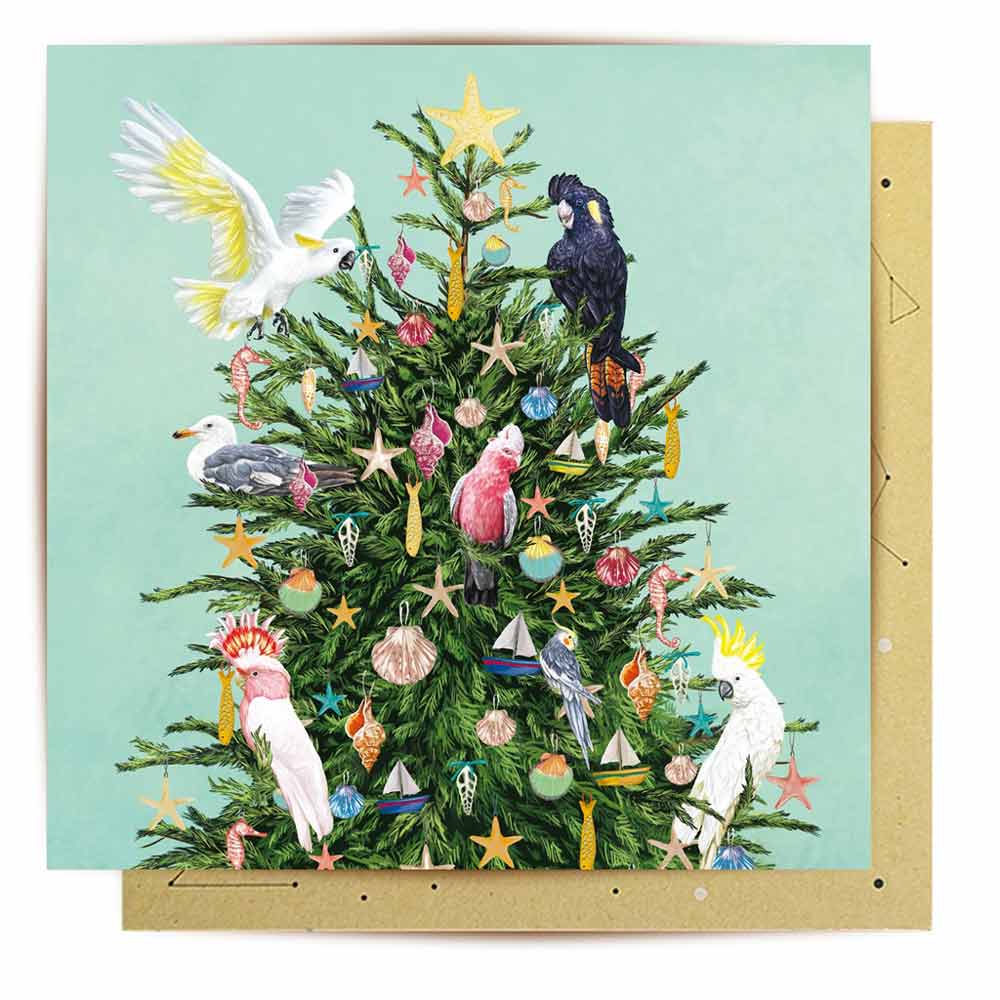 Australian Birds Christmas Card