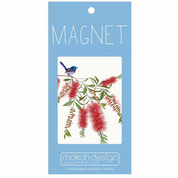 Blue Wren Gifts Australia - Illustrated Souvenir Magnet