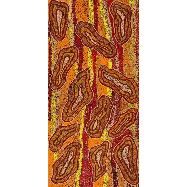 Buy Aboriginal Art Online by Margarina Napanangka Miller Bits of