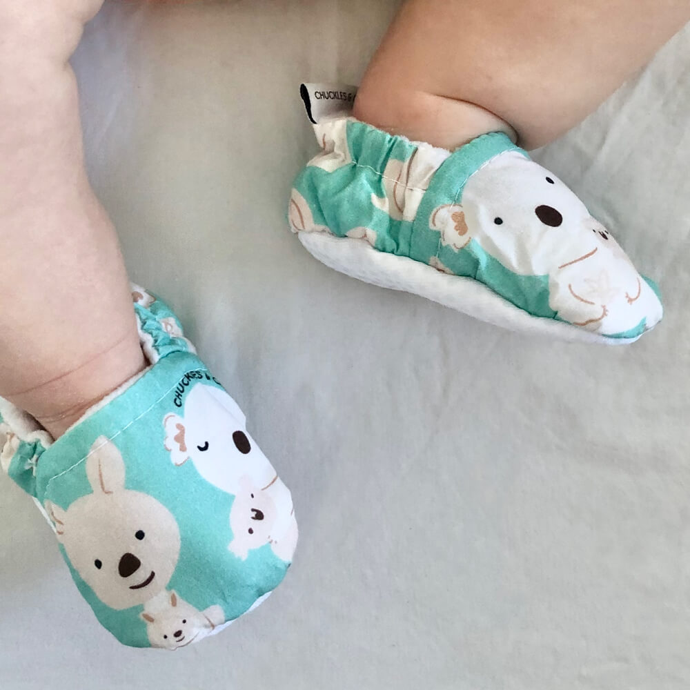 Gifts for Babies Australia Chuckles Caz Koala Baby Boots