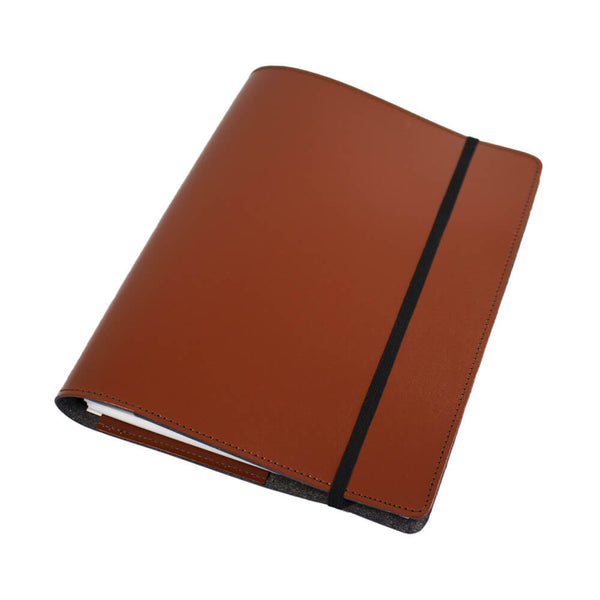 Gifts for Men Australian Recycled Leather Journal Tan - Bits of Australia