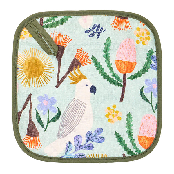 Kitchen Gifts Australia Linen Pot Holder Aussie Bush Design Bits of