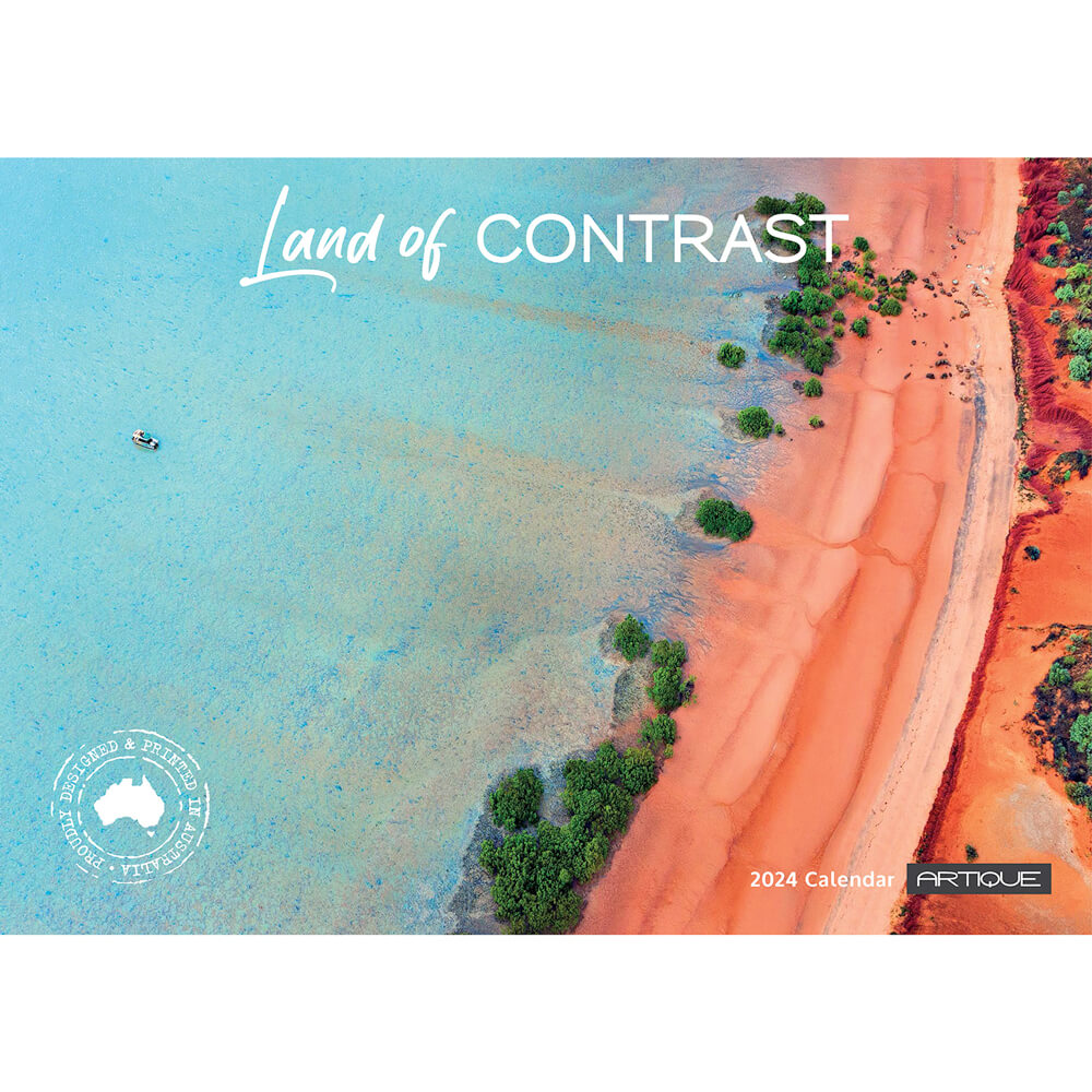 2024 Australian Calendar Land of Contrast for the Best Souvenirs from Australia