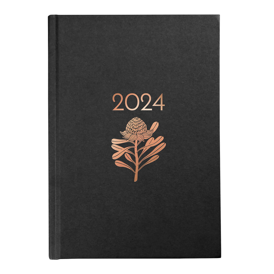 2024 Australian Diary for Unique Christmas Gifts Made in Australia Black