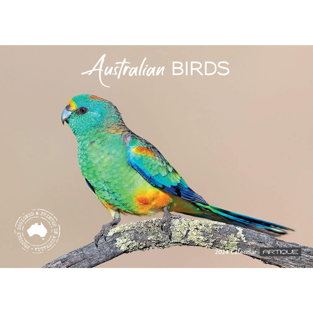 2024 Souvenir Calendar with Australian Native Birds to send overseas to family and friends