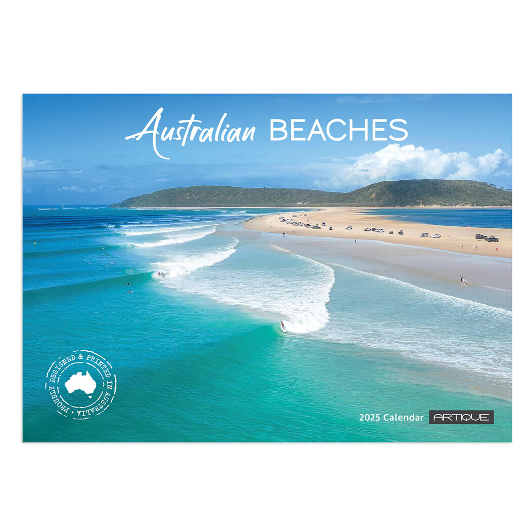 Souvenirs Australia 2025 Beaches Calendar, Australian Made by Artique
