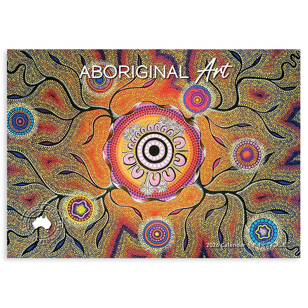 2026 Aboriginal Art Calendar for Australian Souvenirs by Artique