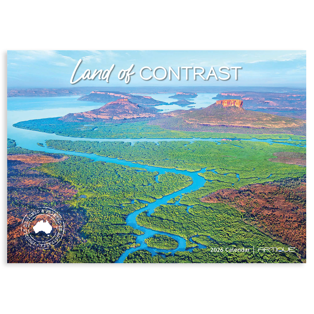 2026 Australian Calendar Land of Contrast for Gifts to Send Overseas 