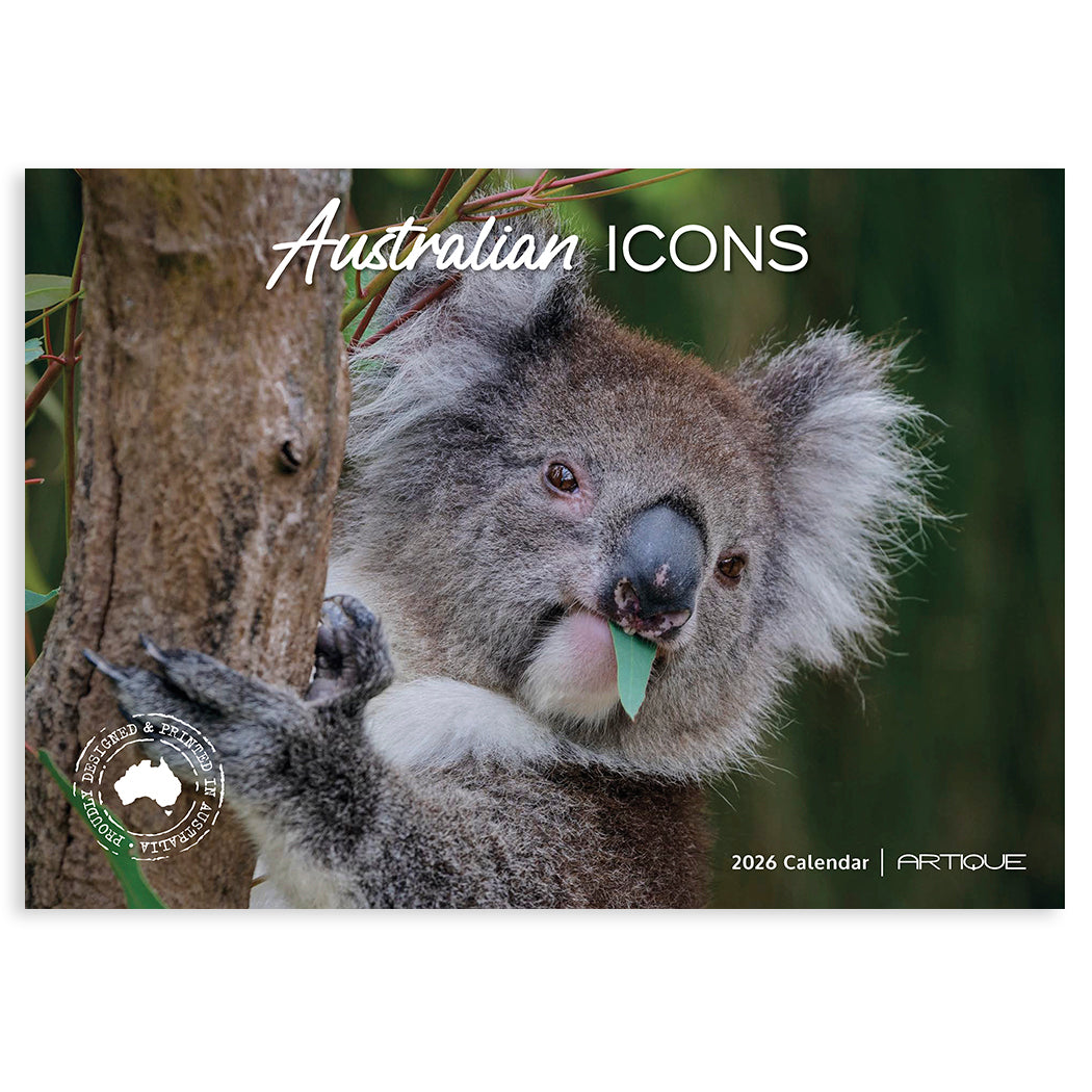 2026 Australian Icons Calendar with Koala Made in Australia by Artique