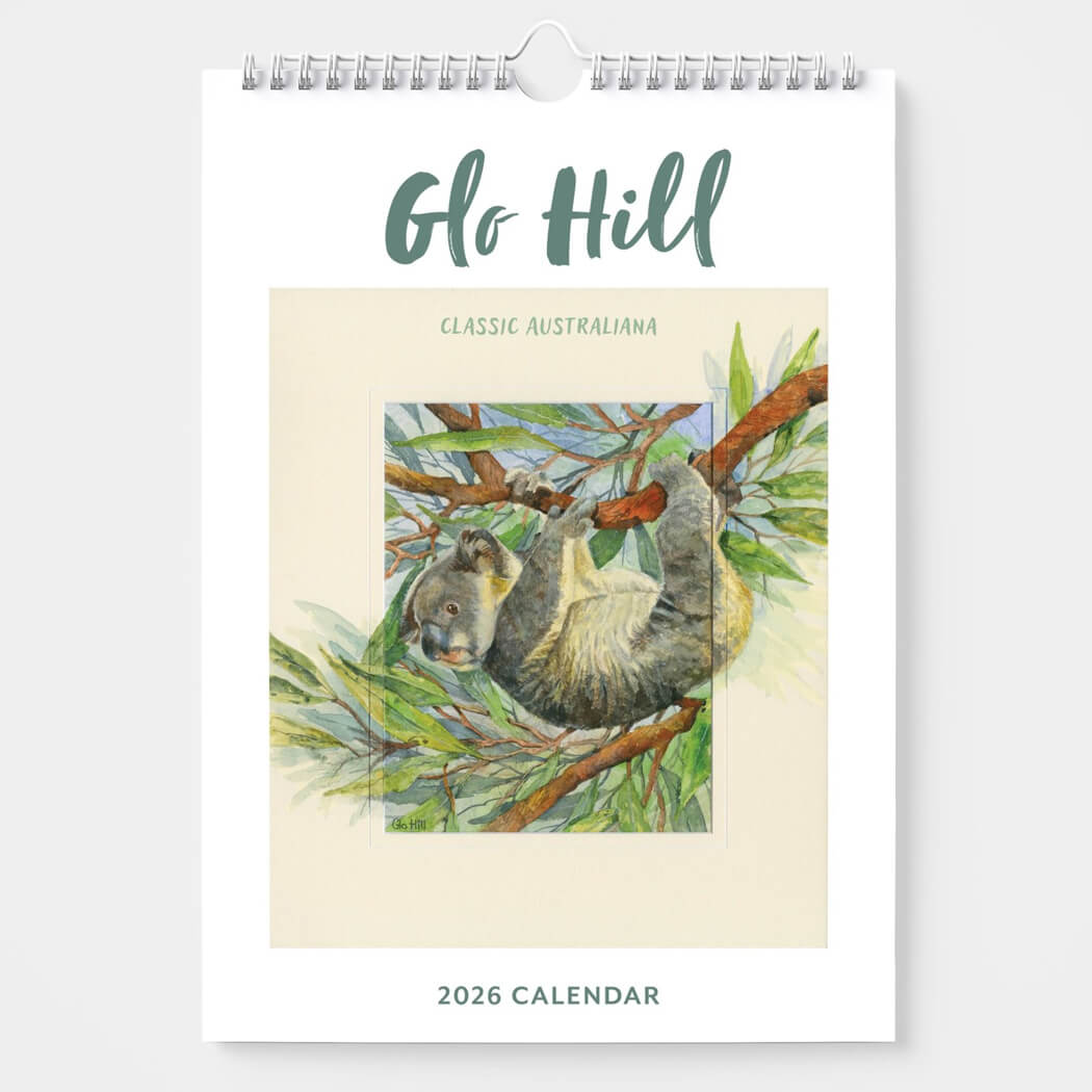 2026 Australian Made Artist Calendar by Glow Hill of Native Animals