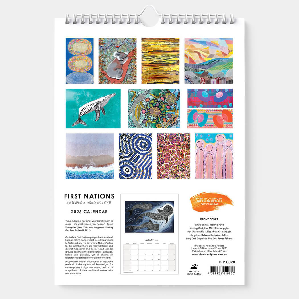 2026 Aboriginal Calendar with First Nations Artists by Blue Island Press
