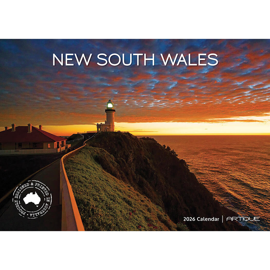 2026 New South Wales Australian Souvenir Calendar Made in Australia