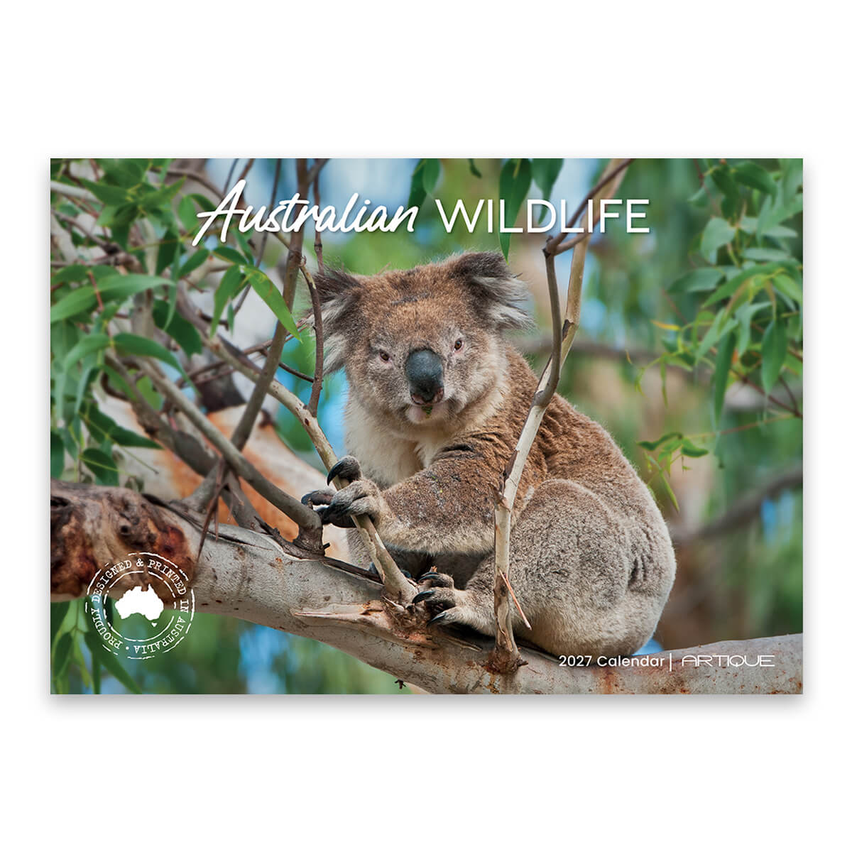 2027 Australian Wildlife Calendar Made in Australia by Artique with Koala on cover