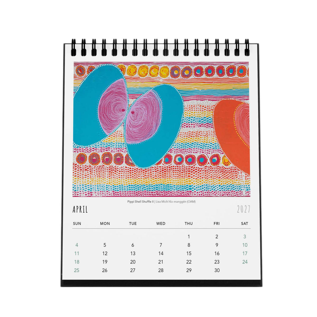 2027 Indigenous Art Desk Calendar Made in Australia