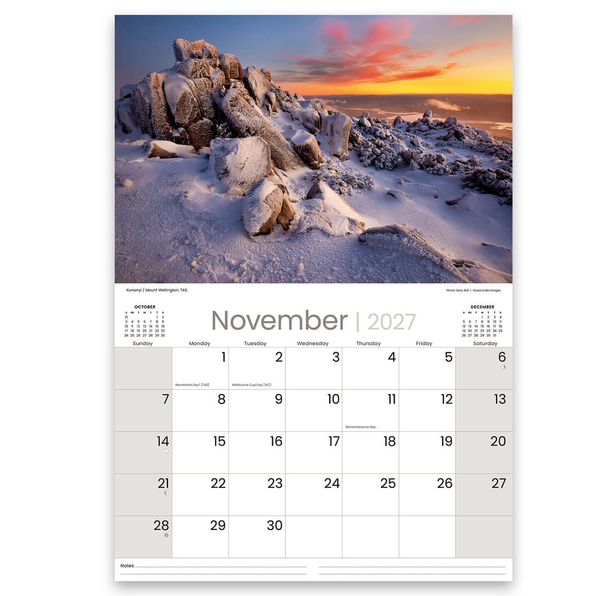 2027 Majestic Australia Photography Calendar Australian Made