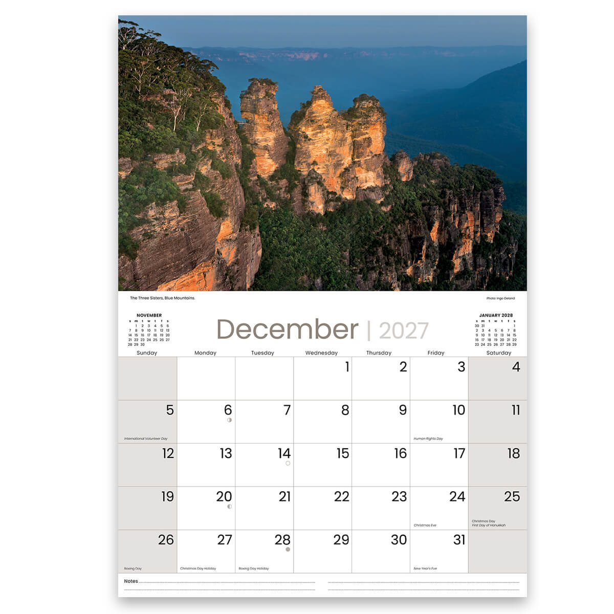 2027 New South Wales Souvenir Wall Calendar Made in Australia