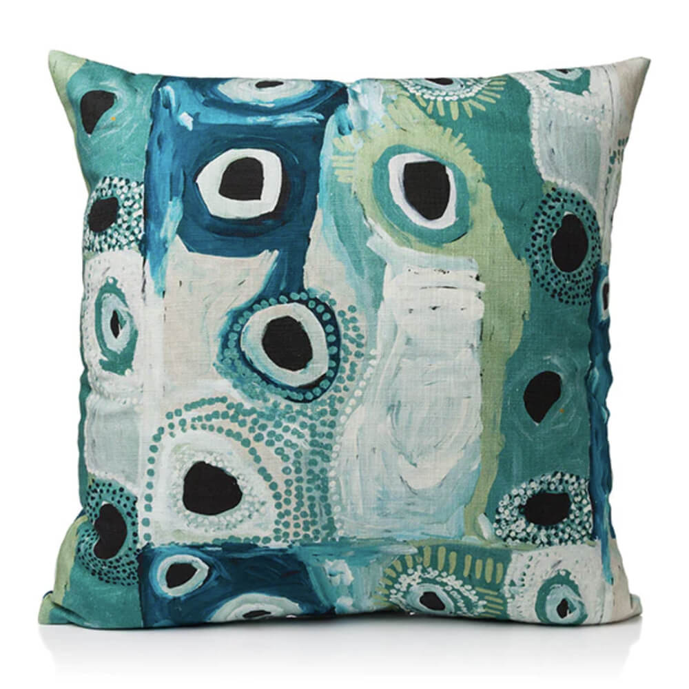 Aboriginal Art Cushion Cover by Alperstein Designs and May Wokka Chapman