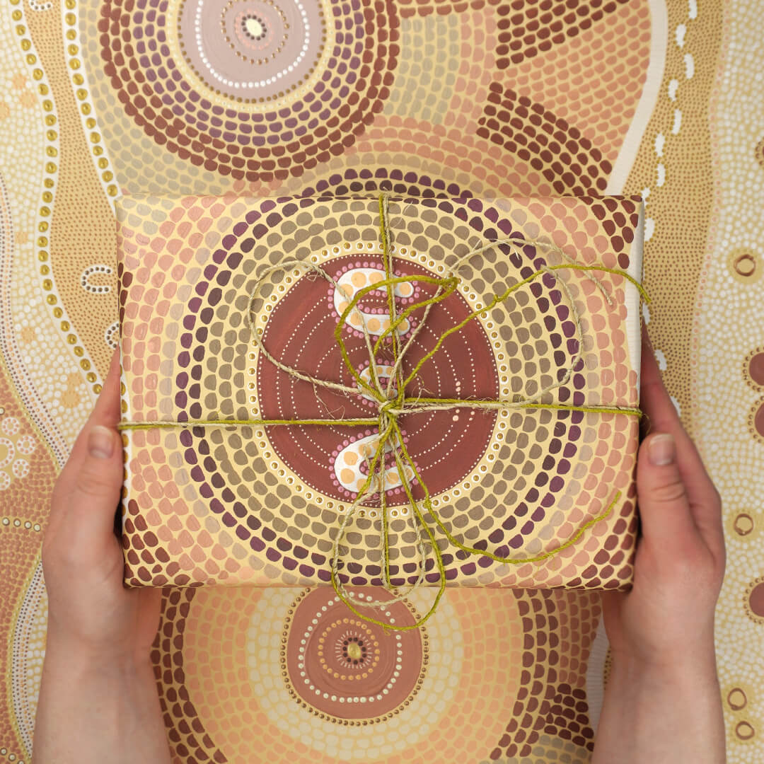 Aboriginal Art Gift Wrap Australian Made by Earth Greetings