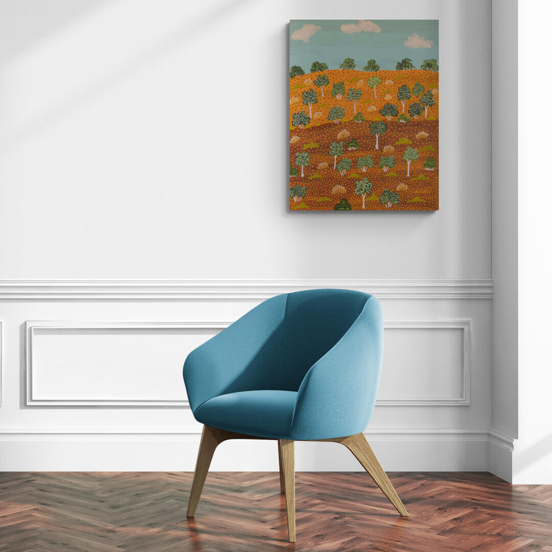 Aboriginal Art for Sale Sydney by Alec Pula Lewis from Artists of Ampatwatja 482-25