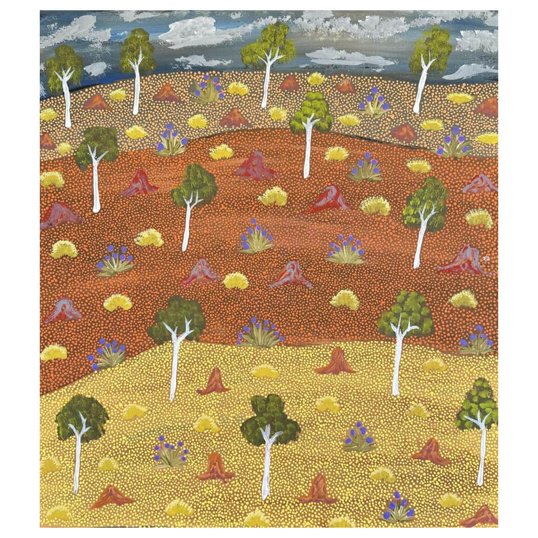 Aboriginal Art for Sale Sydney by Gunderson Kemarre Lewis from the Artists of Ampilatwatka 619