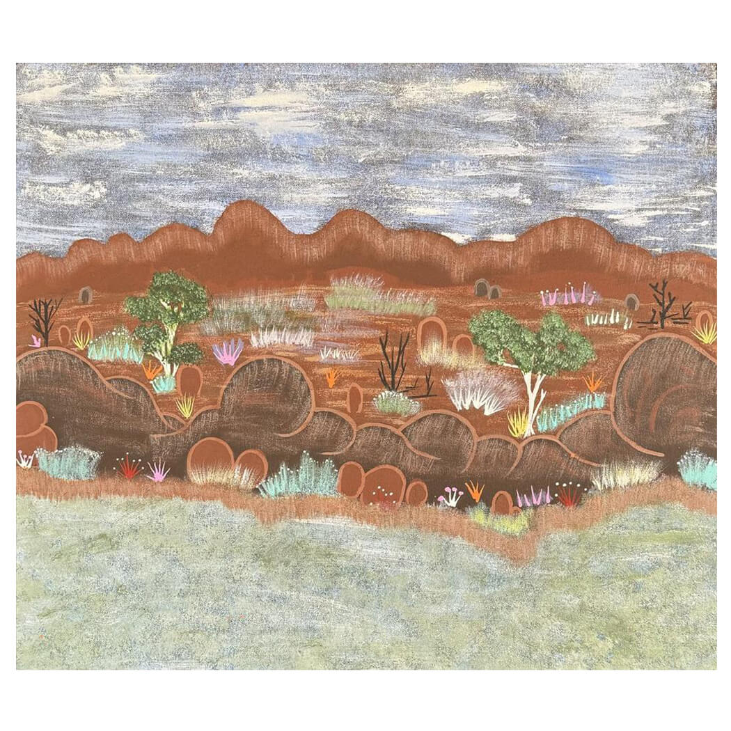 Aboriginal Art for Sale Sydney by Una Pula Beasley from the Artists of Ampilatwatja 569