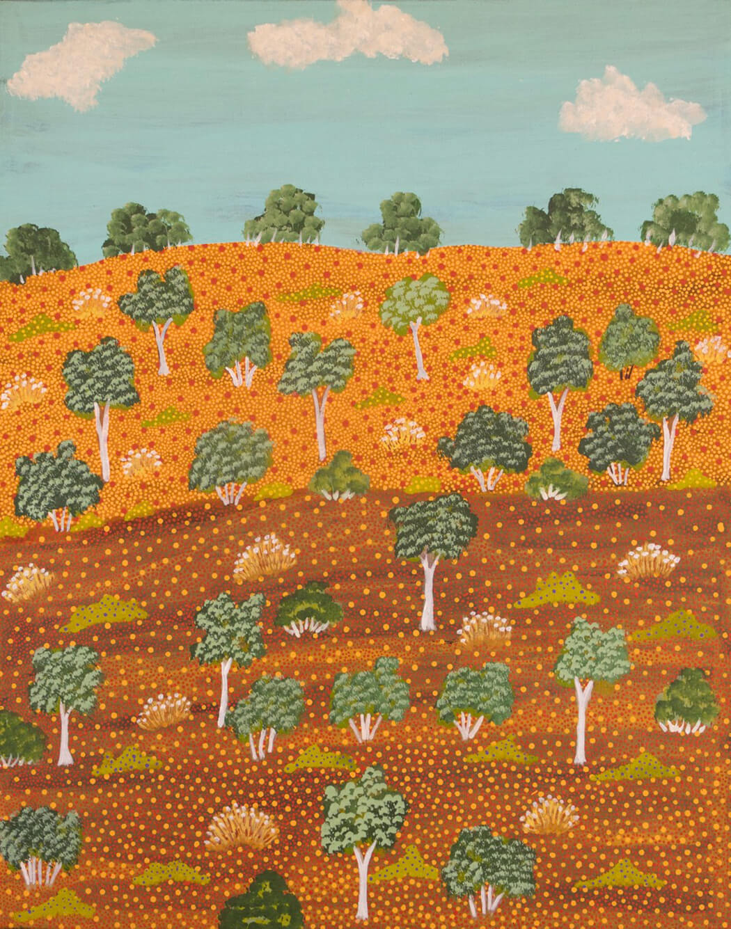 Aboriginal Art for Sale by Alec Pula Lewis from Artists of Ampatwatja 482-25