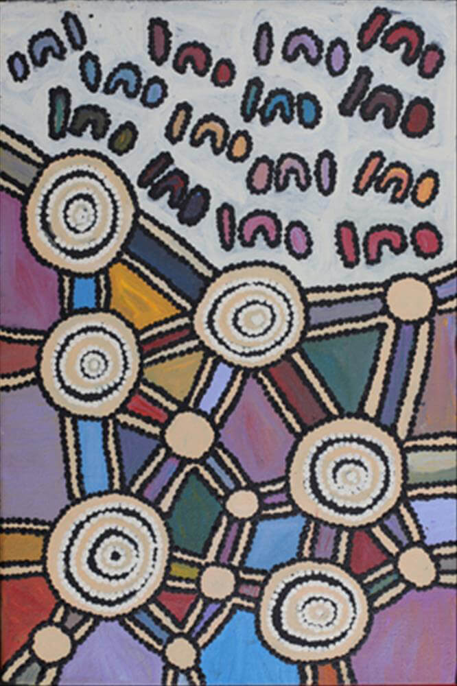 Aboriginal Art for Sale by Bess Napanangka Poulson 1127