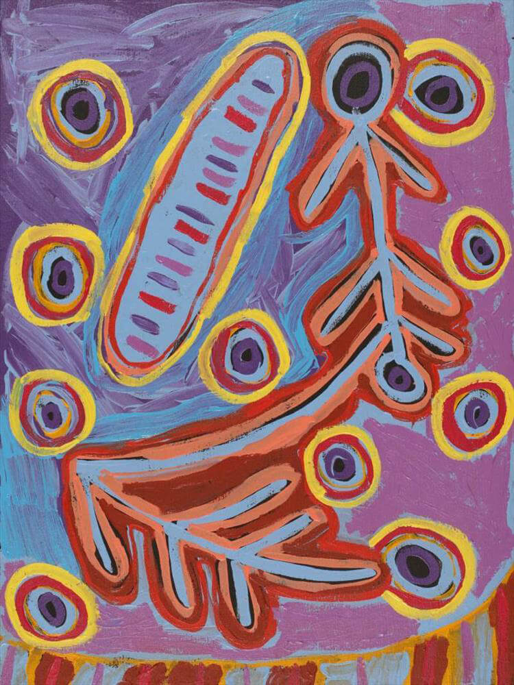 Aboriginal Art for Sale by Saraeva Napangardi Marshall 741