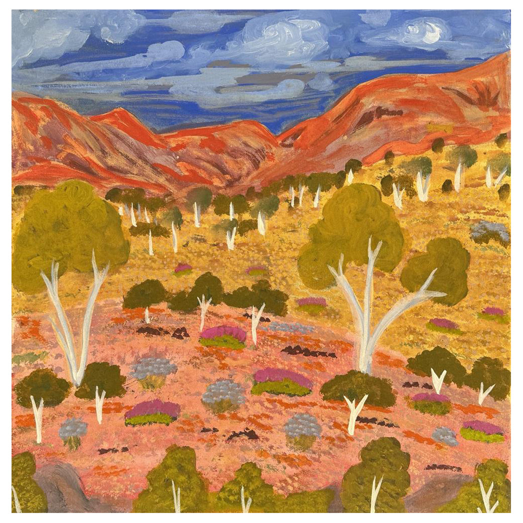 Aboriginal Artworks for Sale by Eileen Kemarre Bonney from the Artists of Ampuilawatja 805-24