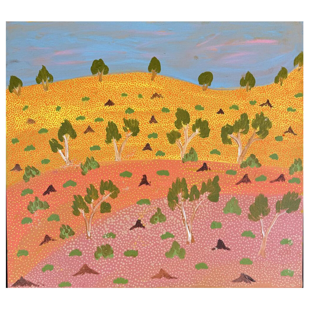 Aboriginal Artworks for Sale by Gunderson Kemarre Lewis from Artists of Ampilatwatja 536