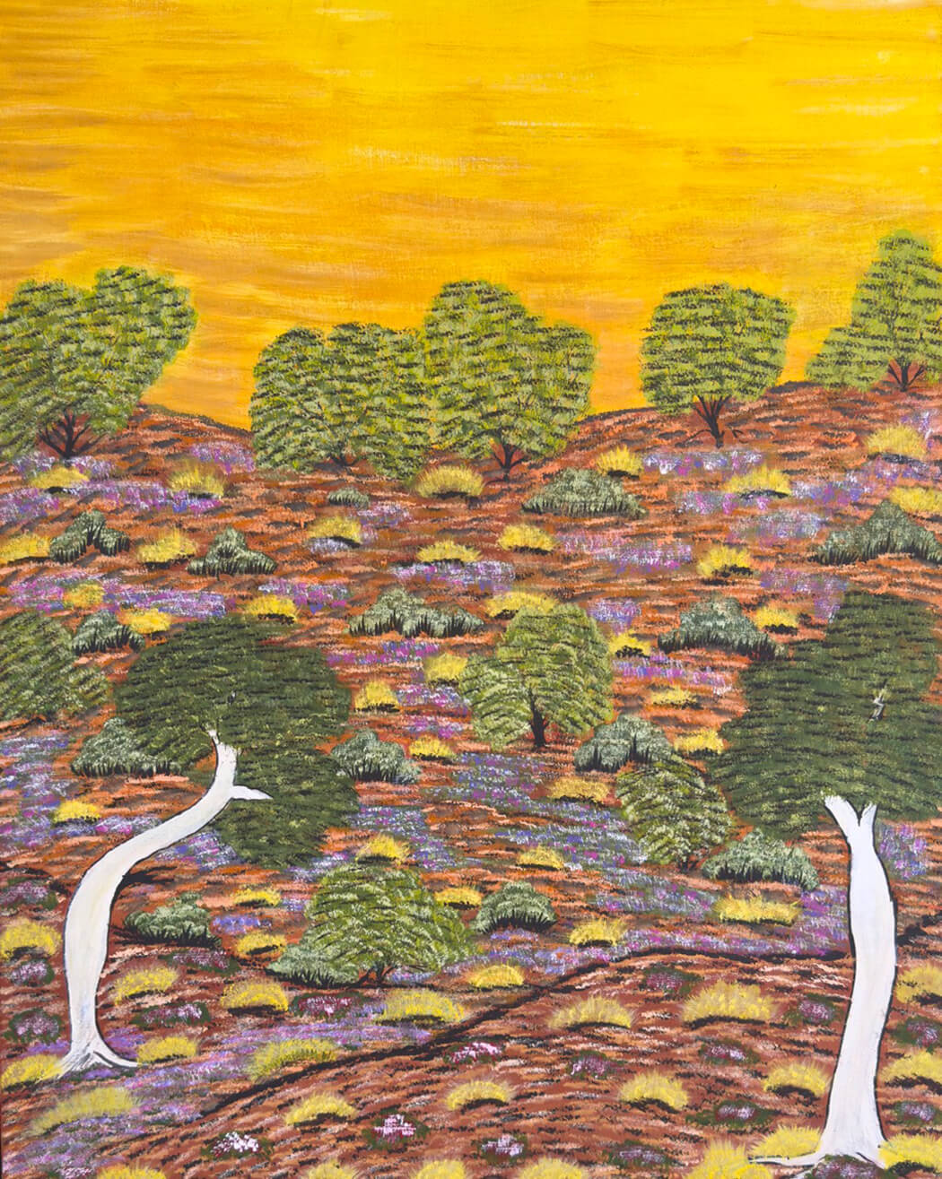 Aboriginal Artworks for Sale by Yvonne Ngwarraye Bonney from Artists of Ampilatwatja