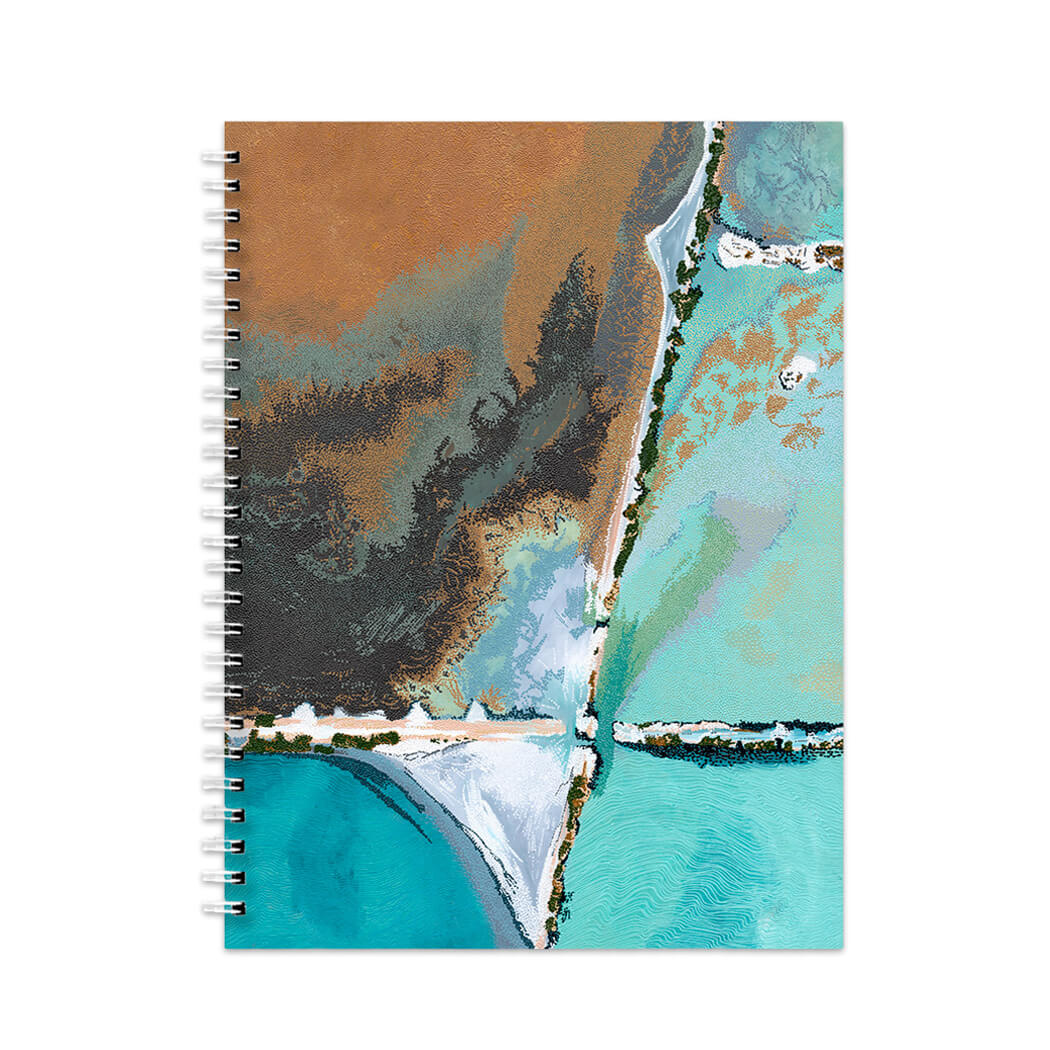 Aboriginal Gifts Spiral Bound Journal Australian made by  Konstatine